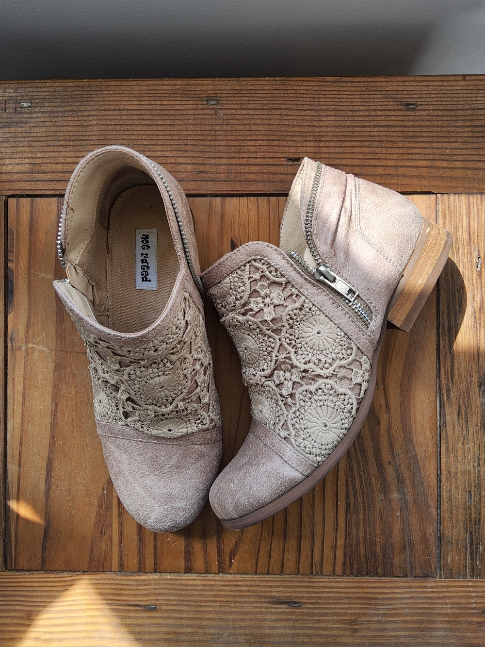 Not Rated Tomohawk Beige Slouchy Western Bootie